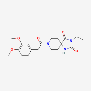 8-[2-(3,4-dimethoxyphenyl)acetyl]-3-ethyl-1,3,8-triazaspiro[4.5]decane-2,4-dione