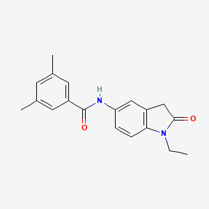 molecular formula C19H20N2O2 B6571911 N-(1-ethyl-2-oxo-2,3-dihydro-1H-indol-5-yl)-3,5-dimethylbenzamide CAS No. 921812-87-5