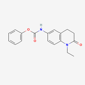 phenyl N-(1-ethyl-2-oxo-1,2,3,4-tetrahydroquinolin-6-yl)carbamate