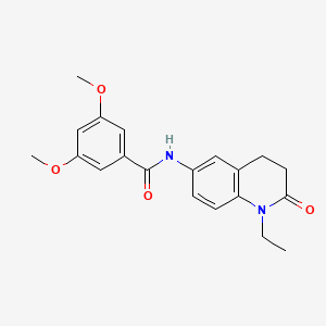 molecular formula C20H22N2O4 B6571992 N-(1-ethyl-2-oxo-1,2,3,4-tetrahydroquinolin-6-yl)-3,5-dimethoxybenzamide CAS No. 922052-89-9