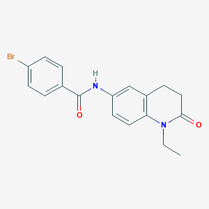 4-bromo-N-(1-ethyl-2-oxo-1,2,3,4-tetrahydroquinolin-6-yl)benzamide