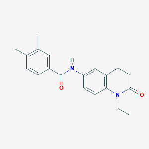 N-(1-ethyl-2-oxo-1,2,3,4-tetrahydroquinolin-6-yl)-3,4-dimethylbenzamide