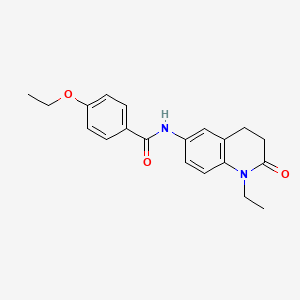 molecular formula C20H22N2O3 B6572026 4-ethoxy-N-(1-ethyl-2-oxo-1,2,3,4-tetrahydroquinolin-6-yl)benzamide CAS No. 922130-01-6
