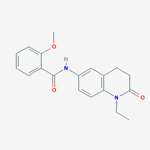molecular formula C19H20N2O3 B6572074 N-(1-ethyl-2-oxo-1,2,3,4-tetrahydroquinolin-6-yl)-2-methoxybenzamide CAS No. 922129-95-1