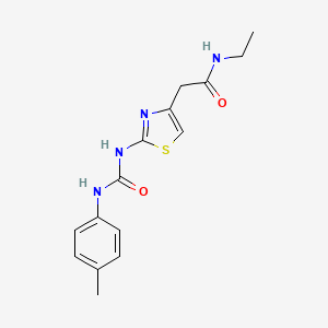 N-ethyl-2-(2-{[(4-methylphenyl)carbamoyl]amino}-1,3-thiazol-4-yl)acetamide