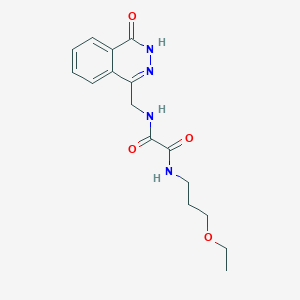 molecular formula C16H20N4O4 B6572441 N-(3-ethoxypropyl)-N'-[(4-oxo-3,4-dihydrophthalazin-1-yl)methyl]ethanediamide CAS No. 946219-95-0