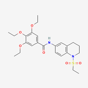 N-[1-(ethanesulfonyl)-1,2,3,4-tetrahydroquinolin-6-yl]-3,4,5-triethoxybenzamide