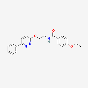 molecular formula C21H21N3O3 B6572545 4-ethoxy-N-{2-[(6-phenylpyridazin-3-yl)oxy]ethyl}benzamide CAS No. 920180-63-8
