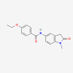 molecular formula C18H18N2O3 B6572570 4-ethoxy-N-(1-methyl-2-oxo-2,3-dihydro-1H-indol-5-yl)benzamide CAS No. 921813-71-0