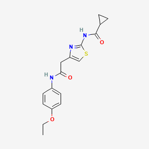 N-(4-{[(4-ethoxyphenyl)carbamoyl]methyl}-1,3-thiazol-2-yl)cyclopropanecarboxamide