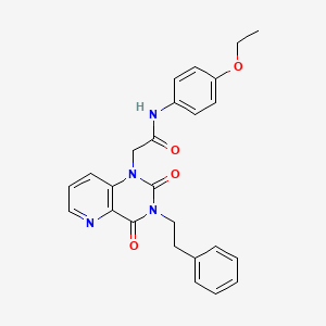 molecular formula C25H24N4O4 B6572748 2-[2,4-dioxo-3-(2-phenylethyl)-1H,2H,3H,4H-pyrido[3,2-d]pyrimidin-1-yl]-N-(4-ethoxyphenyl)acetamide CAS No. 921566-43-0