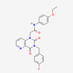 molecular formula C24H21FN4O4 B6572762 N-(4-ethoxyphenyl)-2-{3-[(4-fluorophenyl)methyl]-2,4-dioxo-1H,2H,3H,4H-pyrido[3,2-d]pyrimidin-1-yl}acetamide CAS No. 921800-09-1