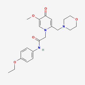 N-(4-ethoxyphenyl)-2-{5-methoxy-2-[(morpholin-4-yl)methyl]-4-oxo-1,4-dihydropyridin-1-yl}acetamide