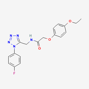 molecular formula C18H18FN5O3 B6572794 2-(4-ethoxyphenoxy)-N-{[1-(4-fluorophenyl)-1H-1,2,3,4-tetrazol-5-yl]methyl}acetamide CAS No. 946255-79-4