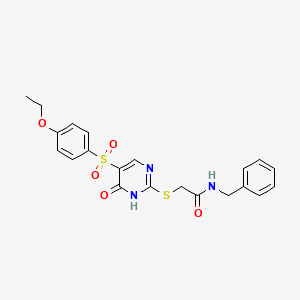 N-benzyl-2-{[5-(4-ethoxybenzenesulfonyl)-6-oxo-1,6-dihydropyrimidin-2-yl]sulfanyl}acetamide