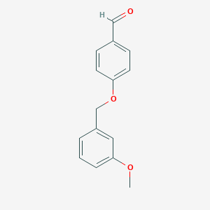 molecular formula C15H14O3 B065729 4-[(3-Methoxybenzyl)oxy]benzaldehyde CAS No. 161192-29-6