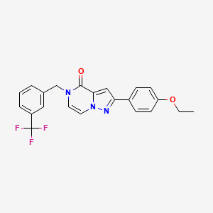 2-(4-ethoxyphenyl)-5-{[3-(trifluoromethyl)phenyl]methyl}-4H,5H-pyrazolo[1,5-a]pyrazin-4-one