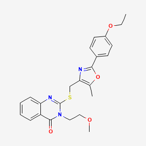 2-({[2-(4-ethoxyphenyl)-5-methyl-1,3-oxazol-4-yl]methyl}sulfanyl)-3-(2-methoxyethyl)-3,4-dihydroquinazolin-4-one