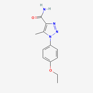 molecular formula C12H14N4O2 B6572961 1-(4-ethoxyphenyl)-5-methyl-1H-1,2,3-triazole-4-carboxamide CAS No. 1021220-93-8