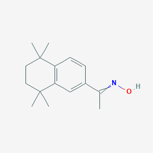 N-[1-(5,5,8,8-tetramethyl-6,7-dihydronaphthalen-2-yl)ethylidene]hydroxylamine
