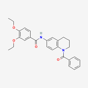 N-(1-benzoyl-1,2,3,4-tetrahydroquinolin-6-yl)-3,4-diethoxybenzamide