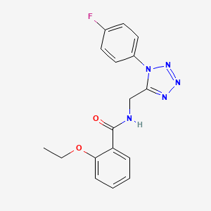 molecular formula C17H16FN5O2 B6573105 2-ethoxy-N-{[1-(4-fluorophenyl)-1H-1,2,3,4-tetrazol-5-yl]methyl}benzamide CAS No. 946233-10-9