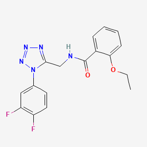 molecular formula C17H15F2N5O2 B6573112 N-{[1-(3,4-difluorophenyl)-1H-1,2,3,4-tetrazol-5-yl]methyl}-2-ethoxybenzamide CAS No. 946232-74-2