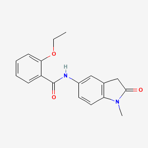 molecular formula C18H18N2O3 B6573127 2-ethoxy-N-(1-methyl-2-oxo-2,3-dihydro-1H-indol-5-yl)benzamide CAS No. 921773-95-7