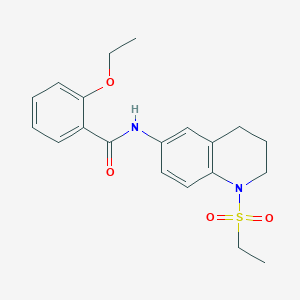 molecular formula C20H24N2O4S B6573152 N-[1-(ethanesulfonyl)-1,2,3,4-tetrahydroquinolin-6-yl]-2-ethoxybenzamide CAS No. 946383-92-2