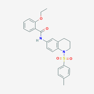 molecular formula C25H26N2O4S B6573156 2-ethoxy-N-[1-(4-methylbenzenesulfonyl)-1,2,3,4-tetrahydroquinolin-6-yl]benzamide CAS No. 932502-92-6