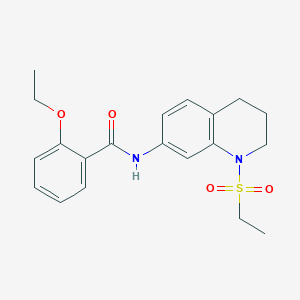 molecular formula C20H24N2O4S B6573191 N-[1-(ethanesulfonyl)-1,2,3,4-tetrahydroquinolin-7-yl]-2-ethoxybenzamide CAS No. 946292-50-8