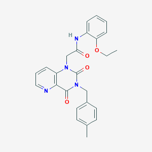 molecular formula C25H24N4O4 B6573230 N-(2-ethoxyphenyl)-2-{3-[(4-methylphenyl)methyl]-2,4-dioxo-1H,2H,3H,4H-pyrido[3,2-d]pyrimidin-1-yl}acetamide CAS No. 921798-83-6