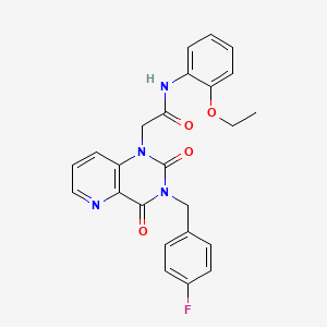 molecular formula C24H21FN4O4 B6573247 N-(2-ethoxyphenyl)-2-{3-[(4-fluorophenyl)methyl]-2,4-dioxo-1H,2H,3H,4H-pyrido[3,2-d]pyrimidin-1-yl}acetamide CAS No. 921842-56-0