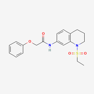 B6573348 N-[1-(ethanesulfonyl)-1,2,3,4-tetrahydroquinolin-7-yl]-2-phenoxyacetamide CAS No. 946299-85-0