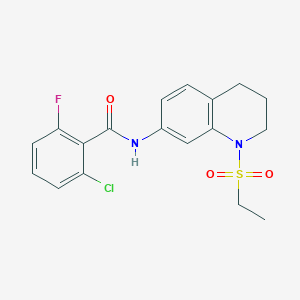2-chloro-N-[1-(ethanesulfonyl)-1,2,3,4-tetrahydroquinolin-7-yl]-6-fluorobenzamide