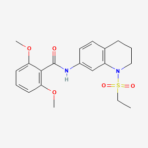 molecular formula C20H24N2O5S B6573384 N-[1-(ethanesulfonyl)-1,2,3,4-tetrahydroquinolin-7-yl]-2,6-dimethoxybenzamide CAS No. 946351-67-3