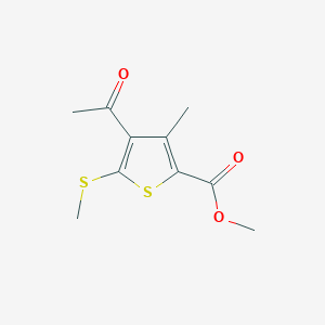 Methyl 4-acetyl-3-methyl-5-(methylthio)thiophene-2-carboxylate