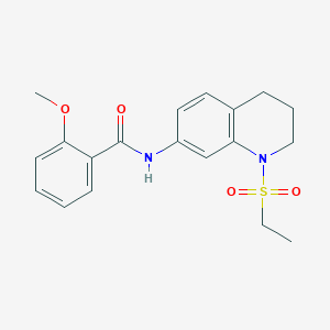 molecular formula C19H22N2O4S B6573519 N-[1-(ethanesulfonyl)-1,2,3,4-tetrahydroquinolin-7-yl]-2-methoxybenzamide CAS No. 946351-91-3