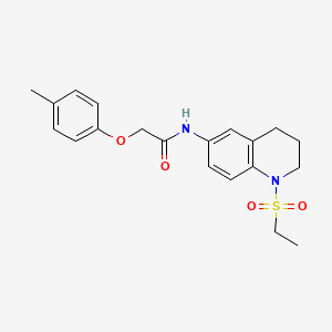 molecular formula C20H24N2O4S B6573549 N-[1-(ethanesulfonyl)-1,2,3,4-tetrahydroquinolin-6-yl]-2-(4-methylphenoxy)acetamide CAS No. 946214-58-0
