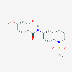 molecular formula C20H24N2O5S B6573719 N-[1-(ethanesulfonyl)-1,2,3,4-tetrahydroquinolin-6-yl]-2,4-dimethoxybenzamide CAS No. 946214-50-2