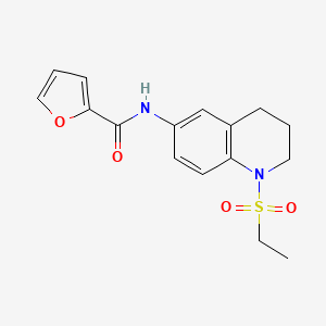 molecular formula C16H18N2O4S B6573763 N-[1-(ethanesulfonyl)-1,2,3,4-tetrahydroquinolin-6-yl]furan-2-carboxamide CAS No. 946345-31-9