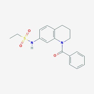 N-(1-benzoyl-1,2,3,4-tetrahydroquinolin-7-yl)ethane-1-sulfonamide