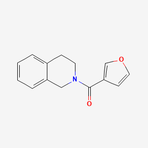 molecular formula C14H13NO2 B6573974 2-(furan-3-carbonyl)-1,2,3,4-tetrahydroisoquinoline CAS No. 1241489-04-2