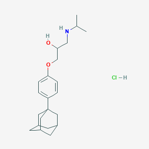 molecular formula C22H34ClNO2 B6573978 1-[4-(adamantan-1-yl)phenoxy]-3-[(propan-2-yl)amino]propan-2-ol hydrochloride CAS No. 479636-76-5