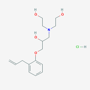 molecular formula C16H26ClNO4 B6573986 1-[bis(2-hydroxyethyl)amino]-3-[2-(prop-2-en-1-yl)phenoxy]propan-2-ol hydrochloride CAS No. 478653-58-6