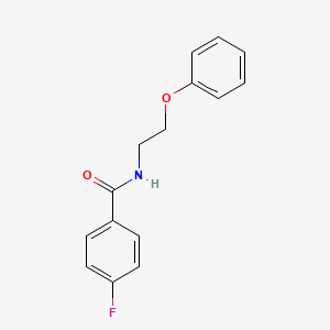 molecular formula C15H14FNO2 B6573997 4-fluoro-N-(2-phenoxyethyl)benzamide CAS No. 903677-71-4