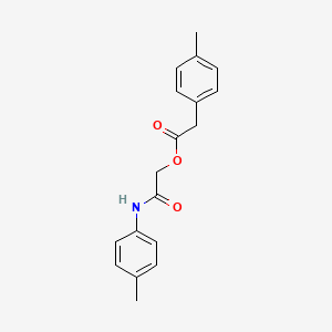 molecular formula C18H19NO3 B6574000 [(4-methylphenyl)carbamoyl]methyl 2-(4-methylphenyl)acetate CAS No. 1351780-71-6