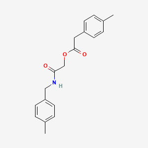 molecular formula C19H21NO3 B6574023 {[(4-methylphenyl)methyl]carbamoyl}methyl 2-(4-methylphenyl)acetate CAS No. 1798016-52-0