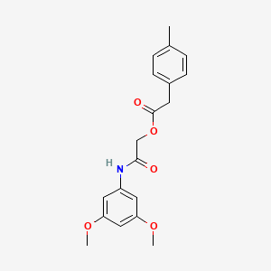 molecular formula C19H21NO5 B6574036 [(3,5-dimethoxyphenyl)carbamoyl]methyl 2-(4-methylphenyl)acetate CAS No. 1638707-02-4