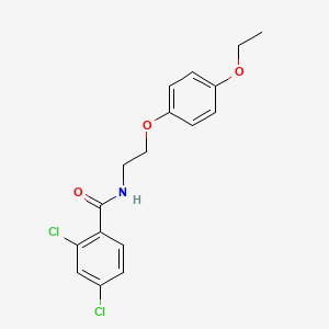molecular formula C17H17Cl2NO3 B6574044 2,4-dichloro-N-[2-(4-ethoxyphenoxy)ethyl]benzamide CAS No. 1105212-32-5